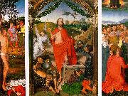 Hans Memling Resurrection Triptych oil